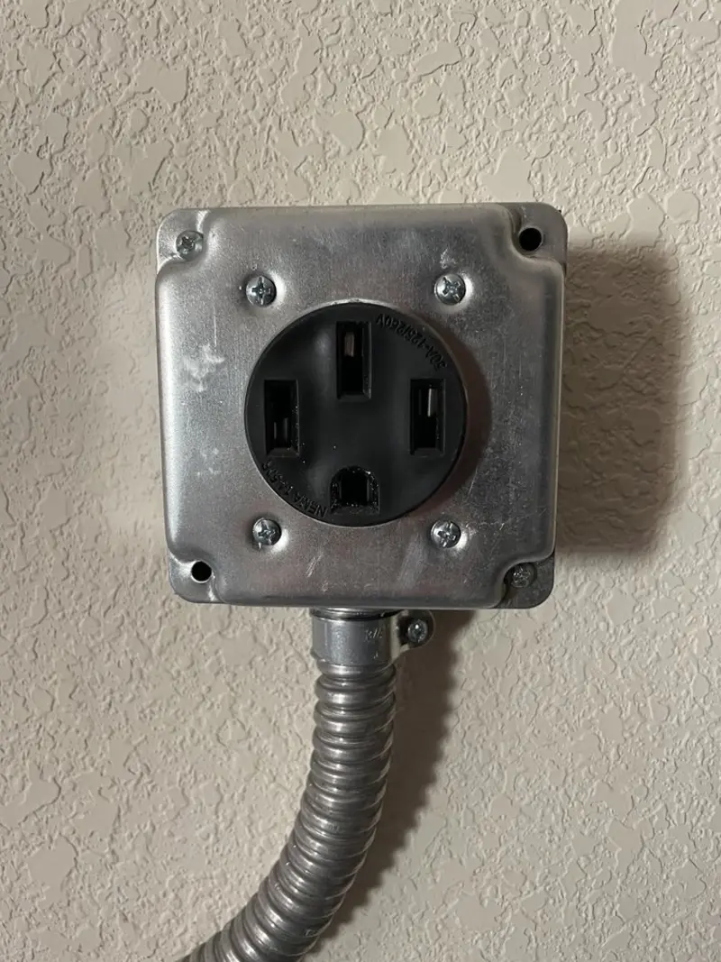 NEMA 14-50 outlet installed for Electrical Panel Upgrade in De Pere